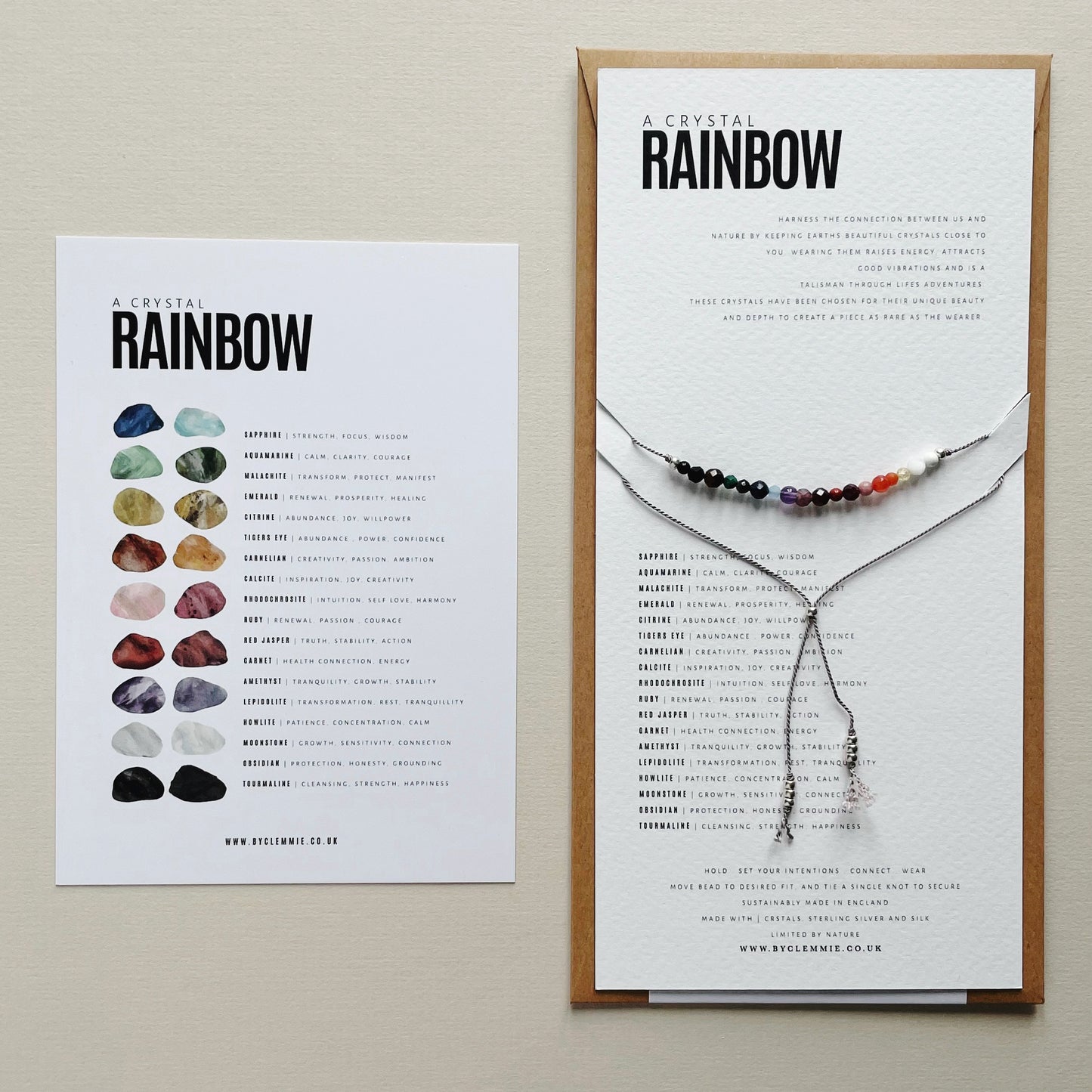 Crystal Recipe | Rainbow of Crystal | Bracelet