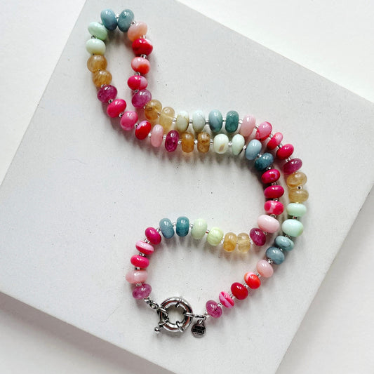 Crystal Necklace | Multi-Bright Crystals