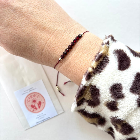 Crystal Bracelet | Garnet