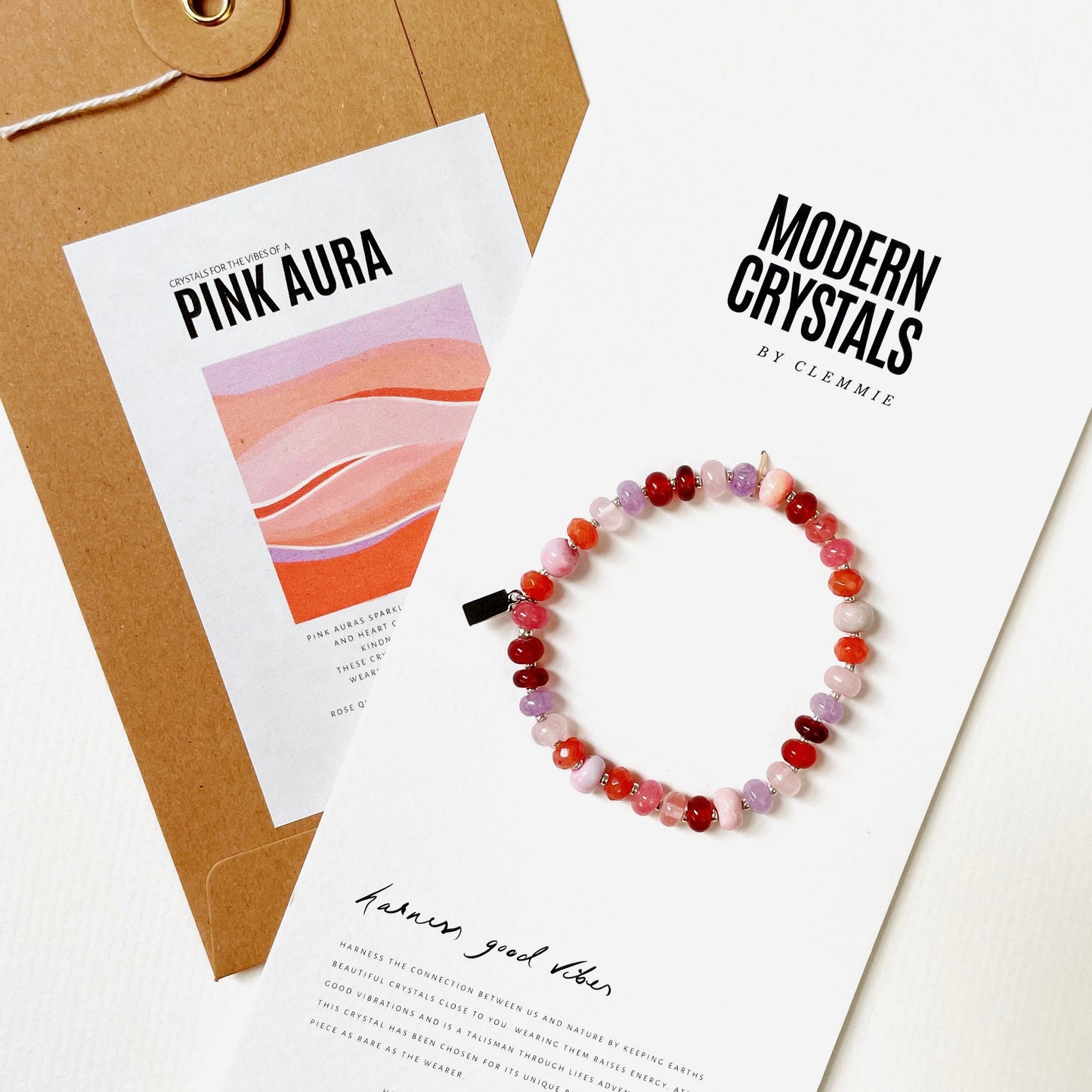 CRYSTAL BRACELET | Pink Aura Crystals
