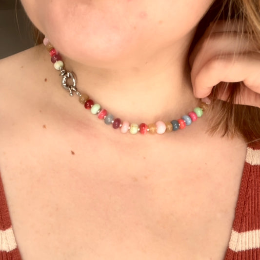 Crystal Necklace | Multi-Bright Crystals