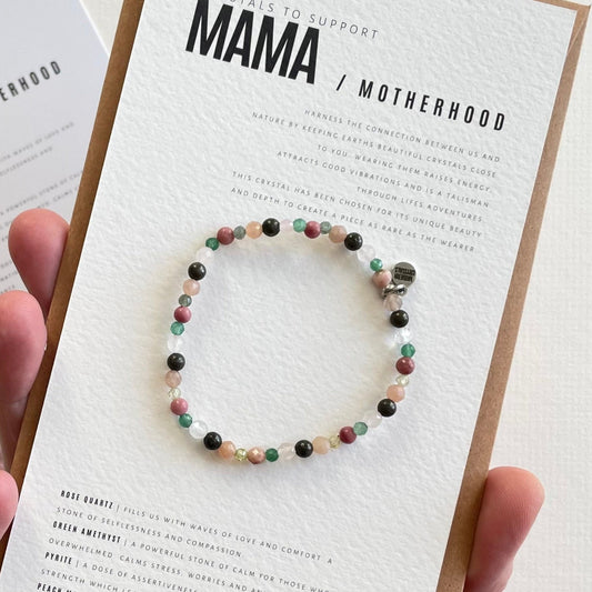 Crystal Recipe | Mama / Motherhood | Stretch Bracelet
