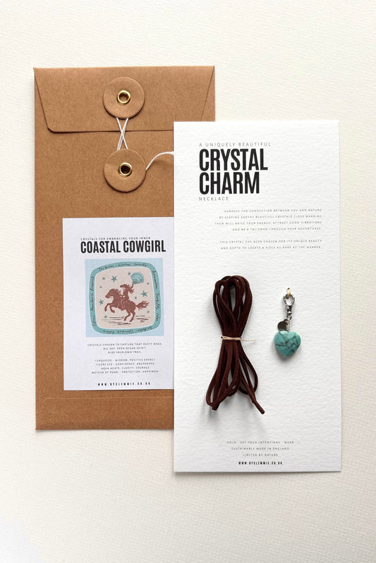 Turquoise Heart | Charm + String