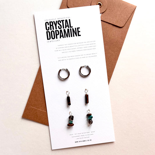Charm Earrings | Smoky Quartz