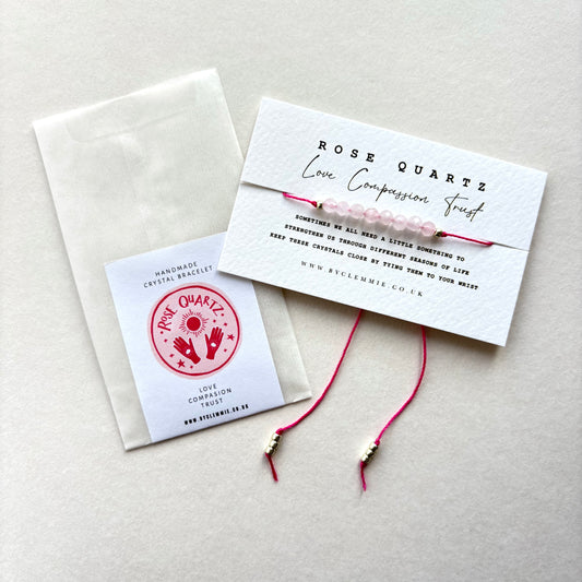 Crystal Bracelet | Rose Quartz