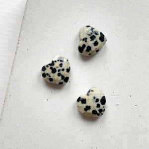 Crystal Charm Necklace | Dalmatian Heart