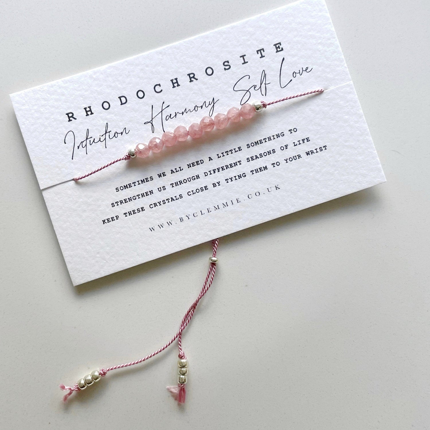 Rhodochrosite Crystal Jewellery