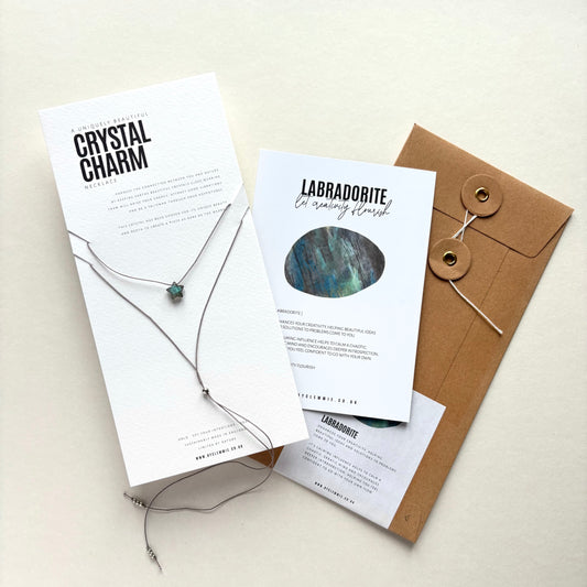 Crystal Charm Necklace | Labradorite Star