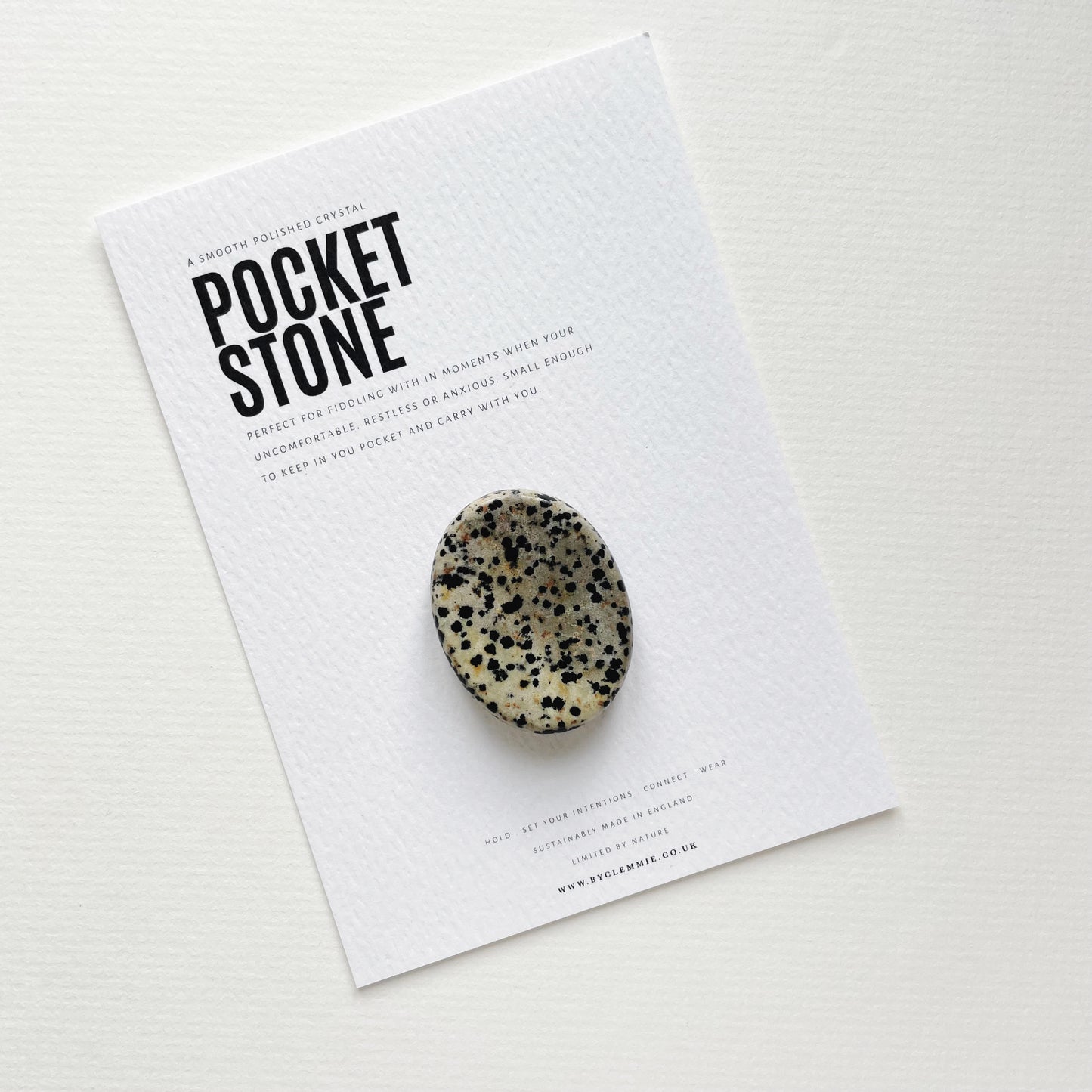 Pocket Worry Stone | Dalmatian
