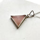 Pyramid Necklace - Rose Quartz