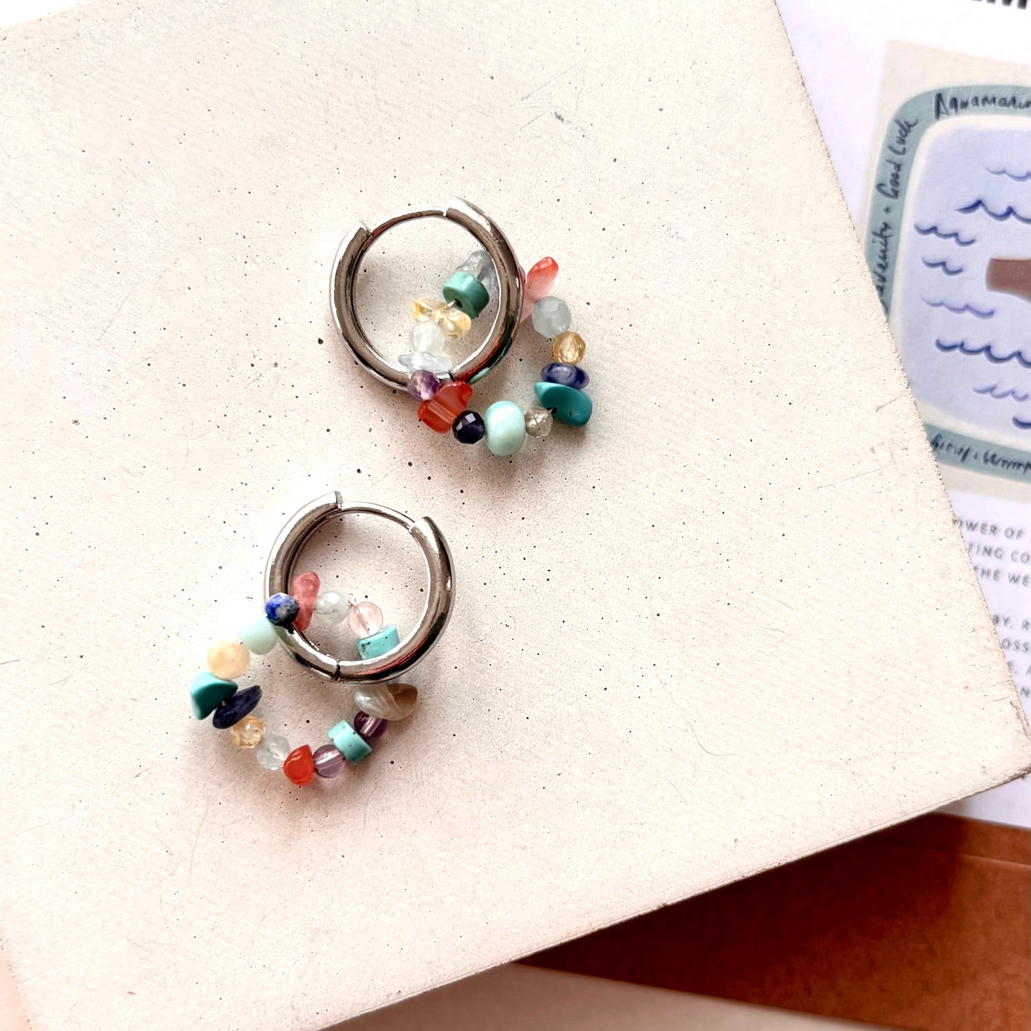 CALMING OCEAN  | Charm Earrings