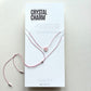 Crystal Charm Necklace | Rose Quartz Mini Heart