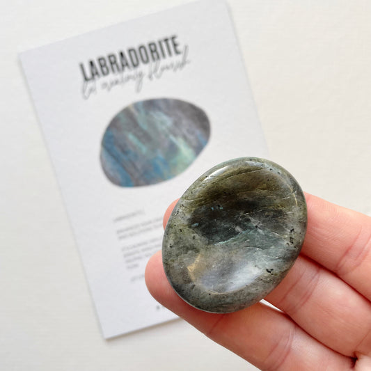 Pocket Worry Stone | Labradorite