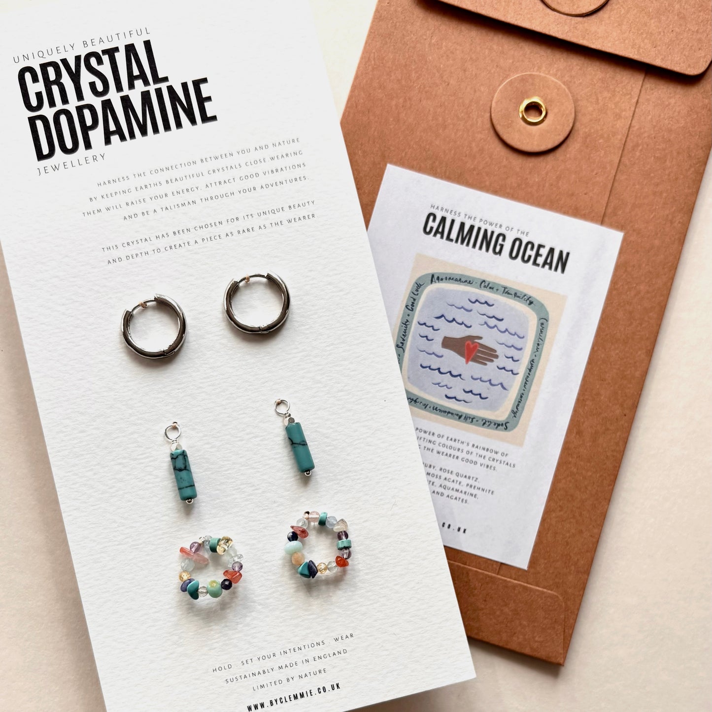 CALMING OCEAN  | Charm Earrings