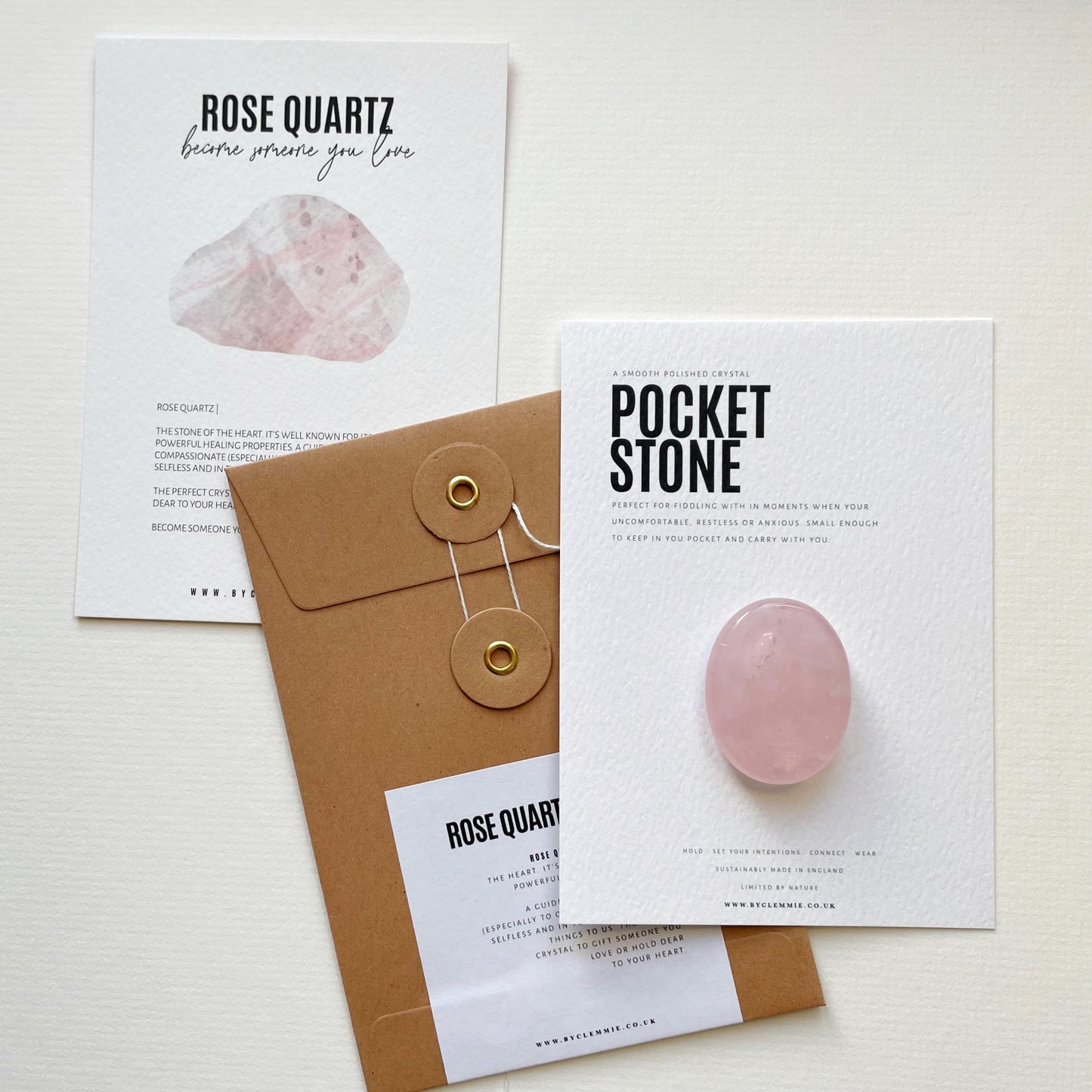 Pocket Worry Stone | Rose Quartz