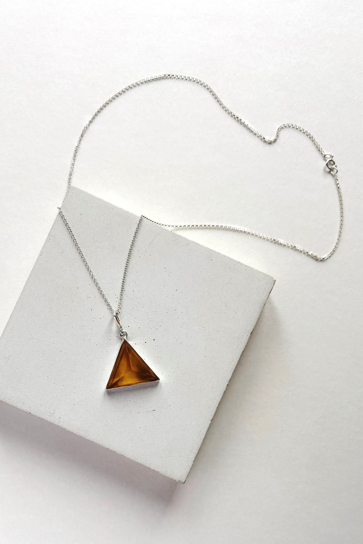 Pyramid Necklace - Citrine