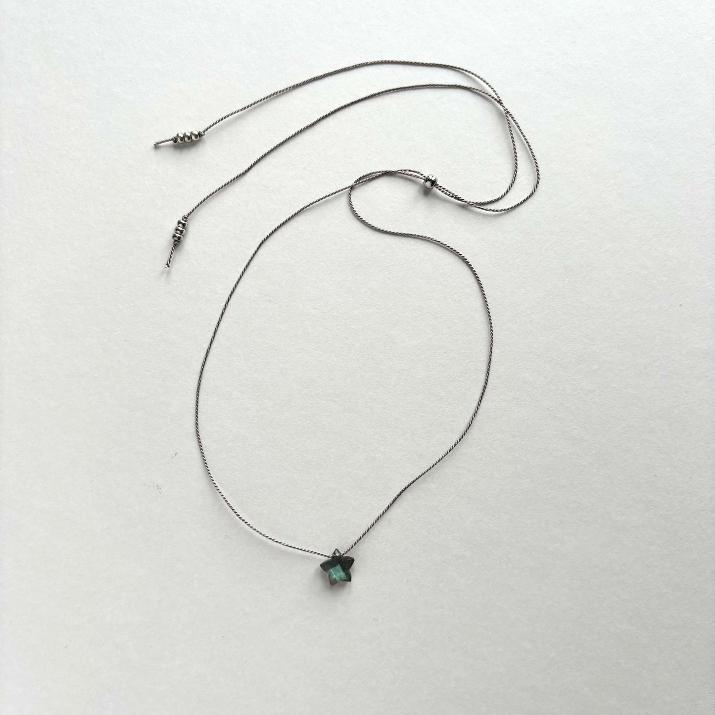 Crystal Charm Necklace | Labradorite Star