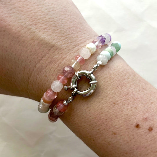 Crystal Necklace | 'Mallow' 16 Inches