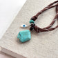 90's Chord Charm Necklace | Turquoise