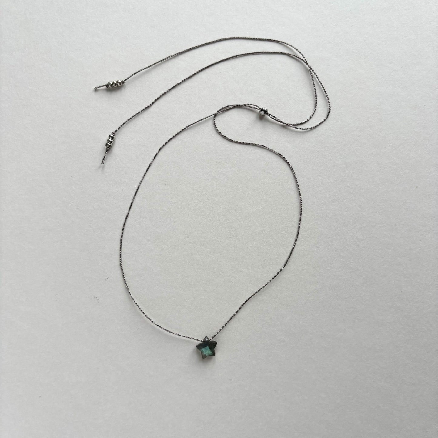 Crystal Charm Necklace | Labradorite Star