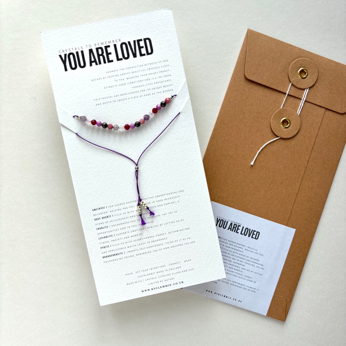 Crystal Recipe | You are Loved | Bracelet