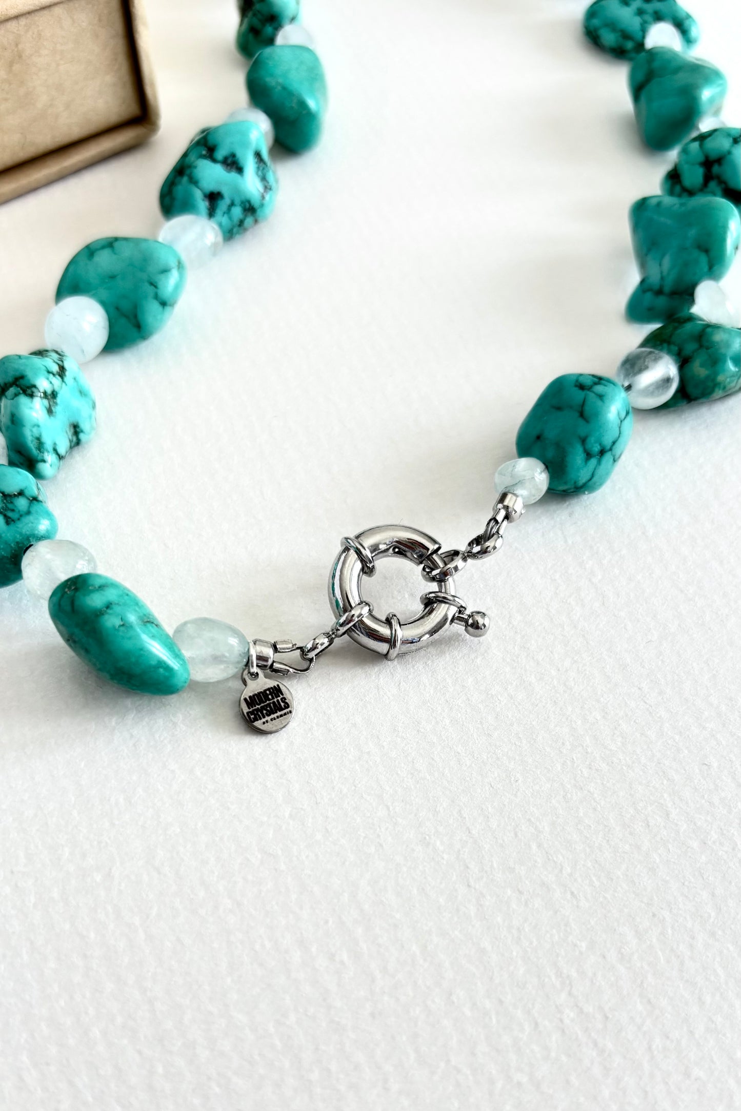 Chunky Crystal Necklace | Turquoise