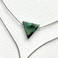 Crystal Charm Necklace | Emerald Pyramid