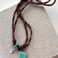 90's Chord Charm Necklace | Turquoise