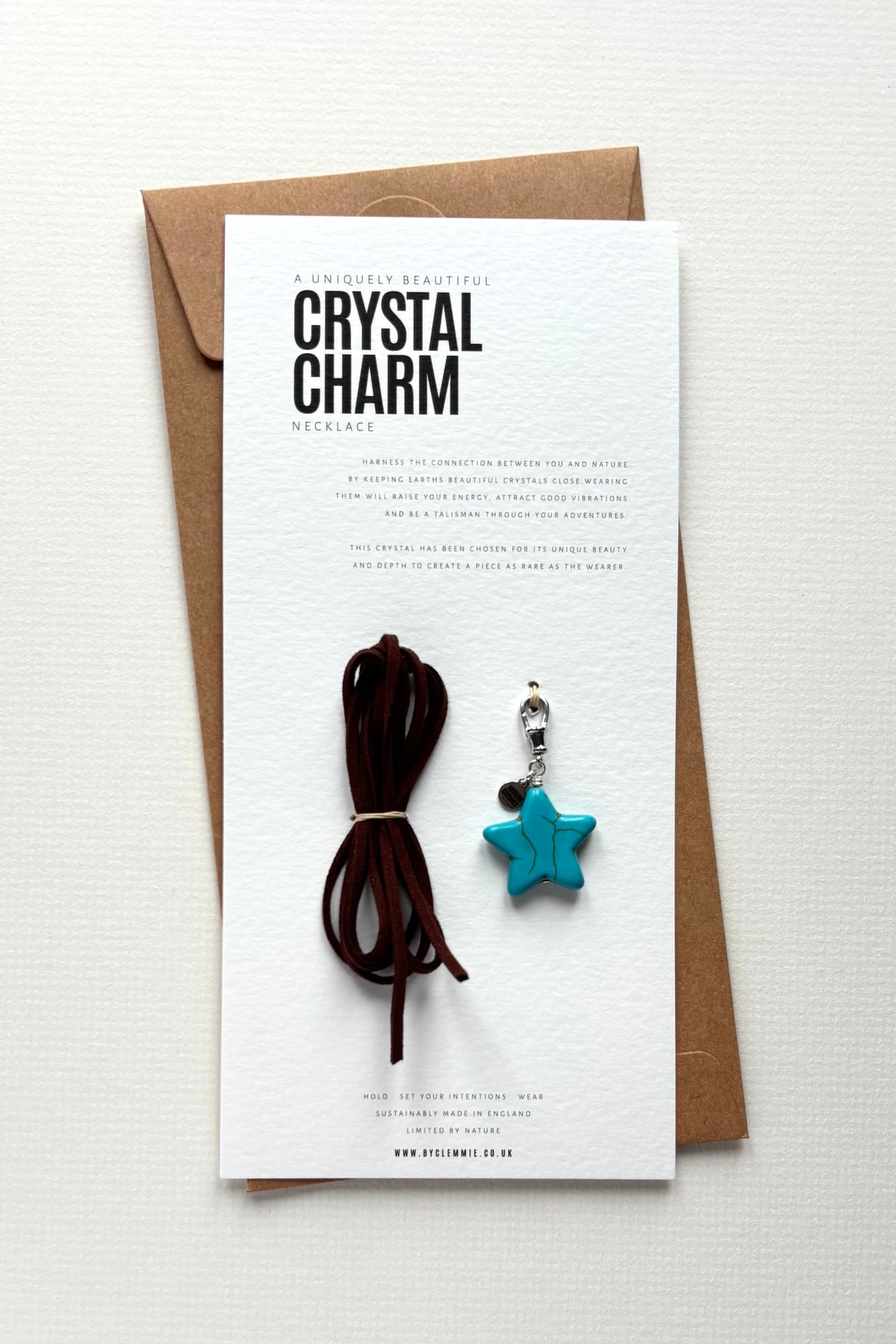 Turquoise Star | Charm + String