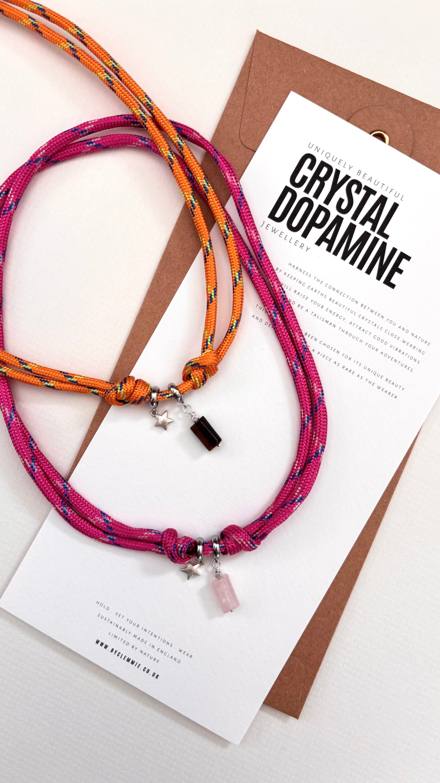 90's Chord Charm Necklace | Tigers Eye