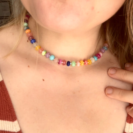 Crystal Necklace | Multi-Bright Crystals