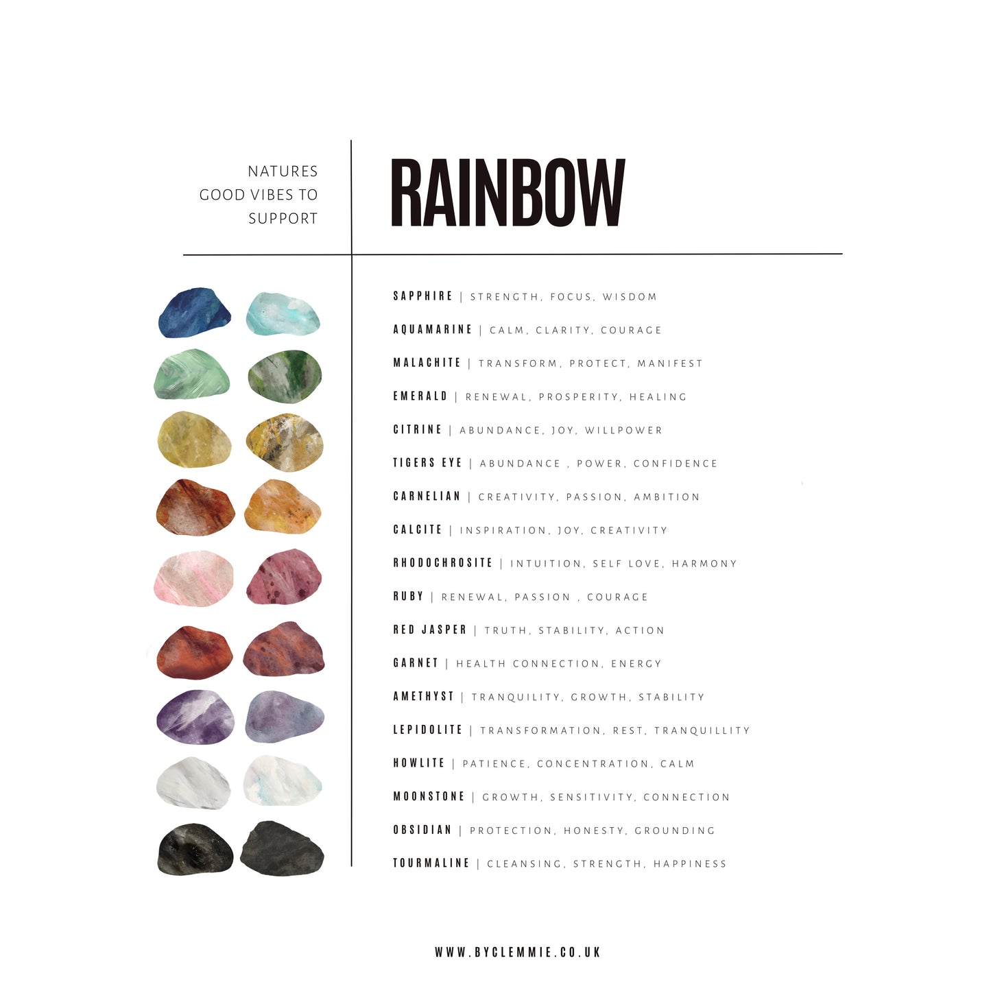 Crystal Recipe | Crystal Rainbow | Necklace