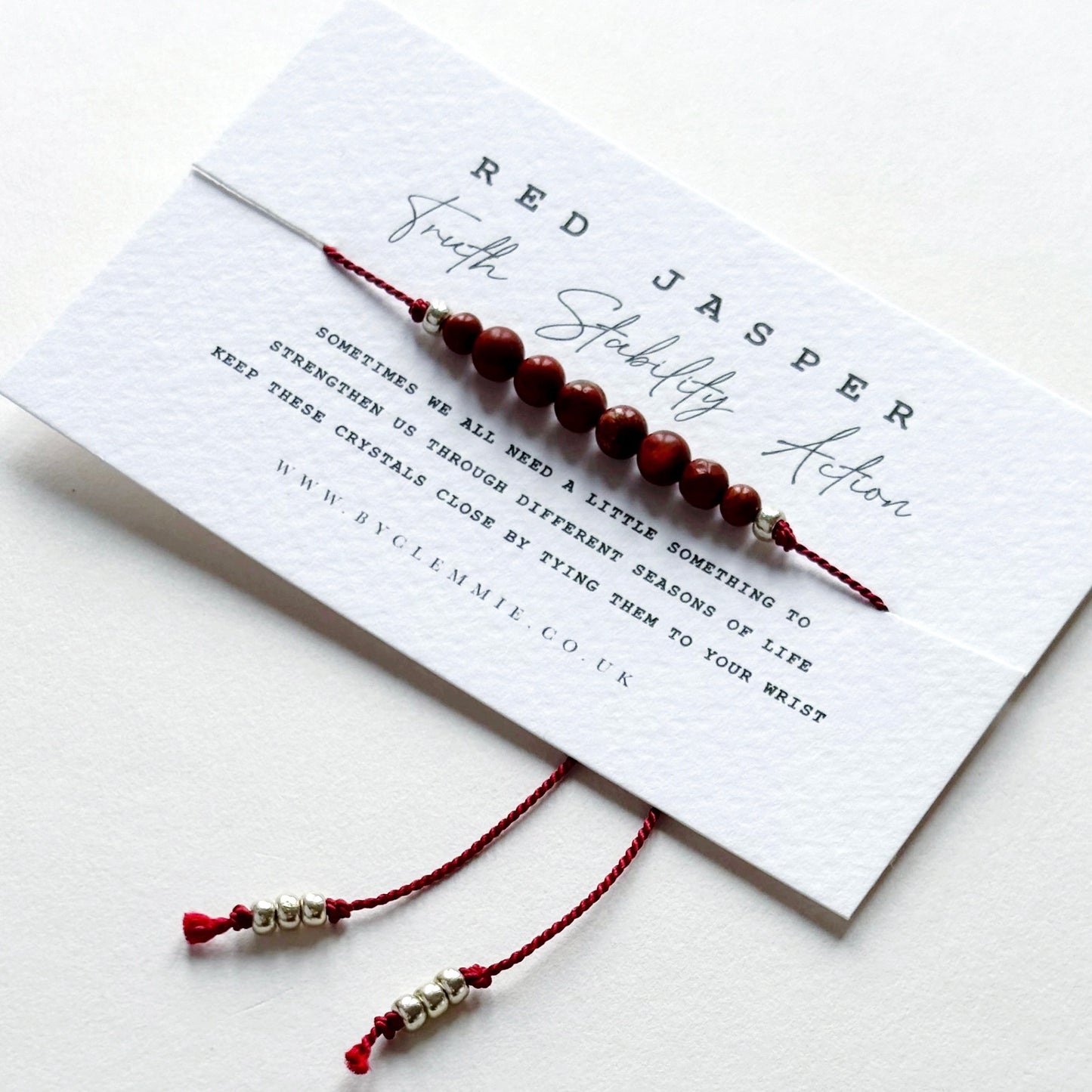 Crystal Bracelet | Red Jasper