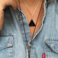 Pyramid Necklace - Onyx