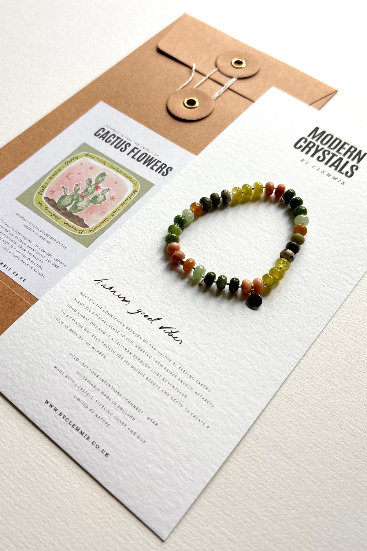 Stretch Bracelet  | Cactus Flowers