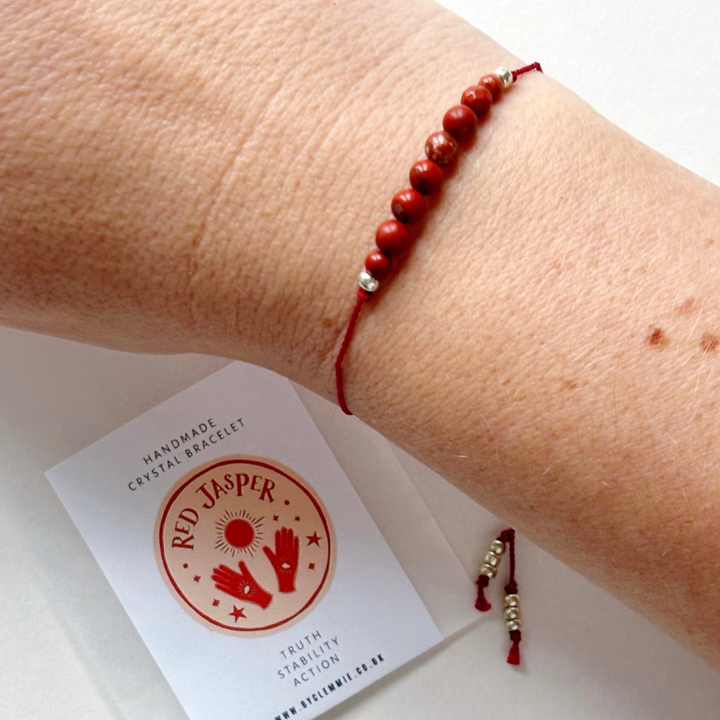 Crystal Bracelet | Red Jasper