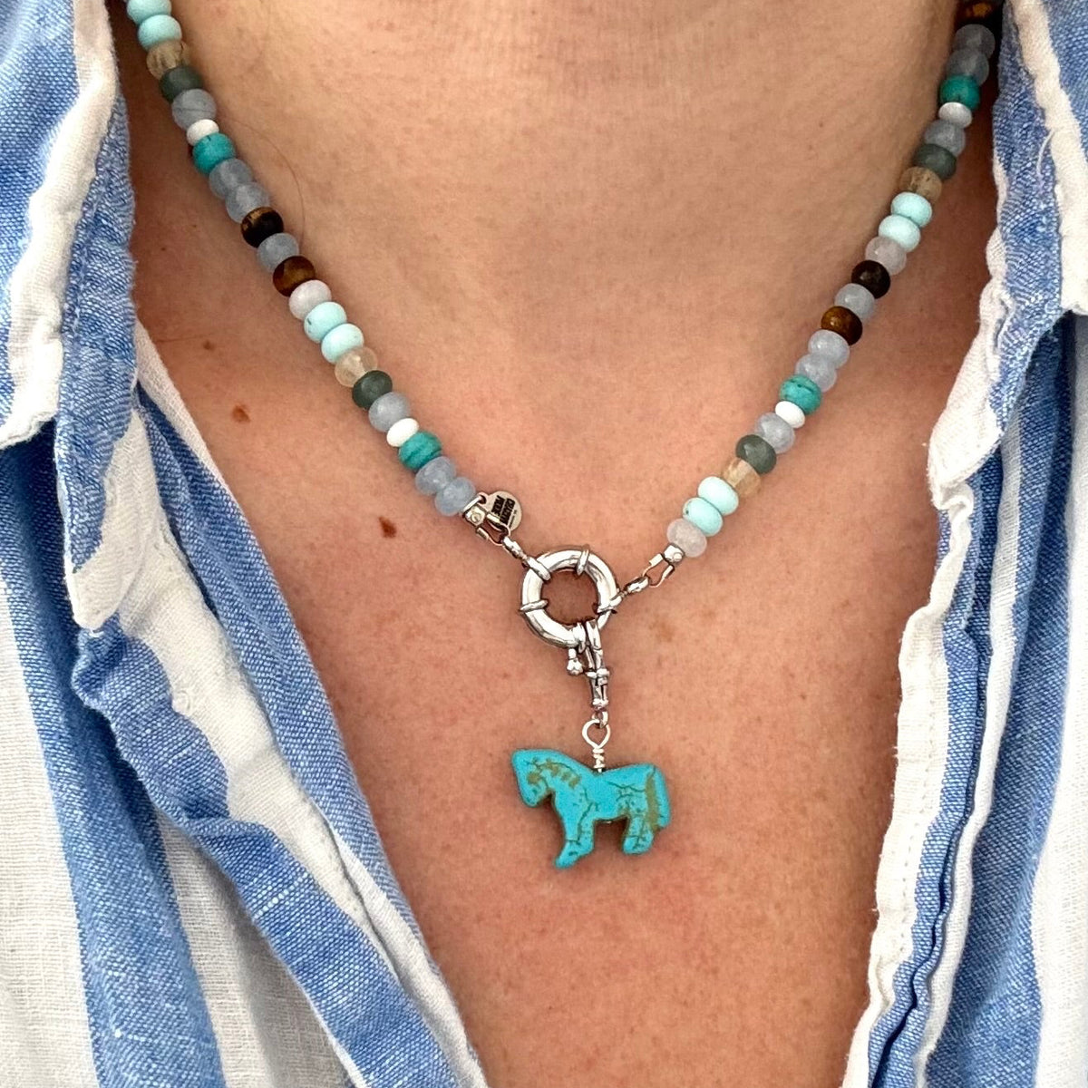 Bolt Clasp Necklace | Coastal Cowgirl