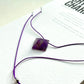 Crystal Charm Necklace | Amethyst Prism