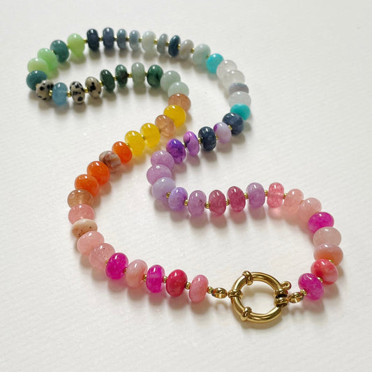 Crystal Necklace | Multi-Bright Crystals