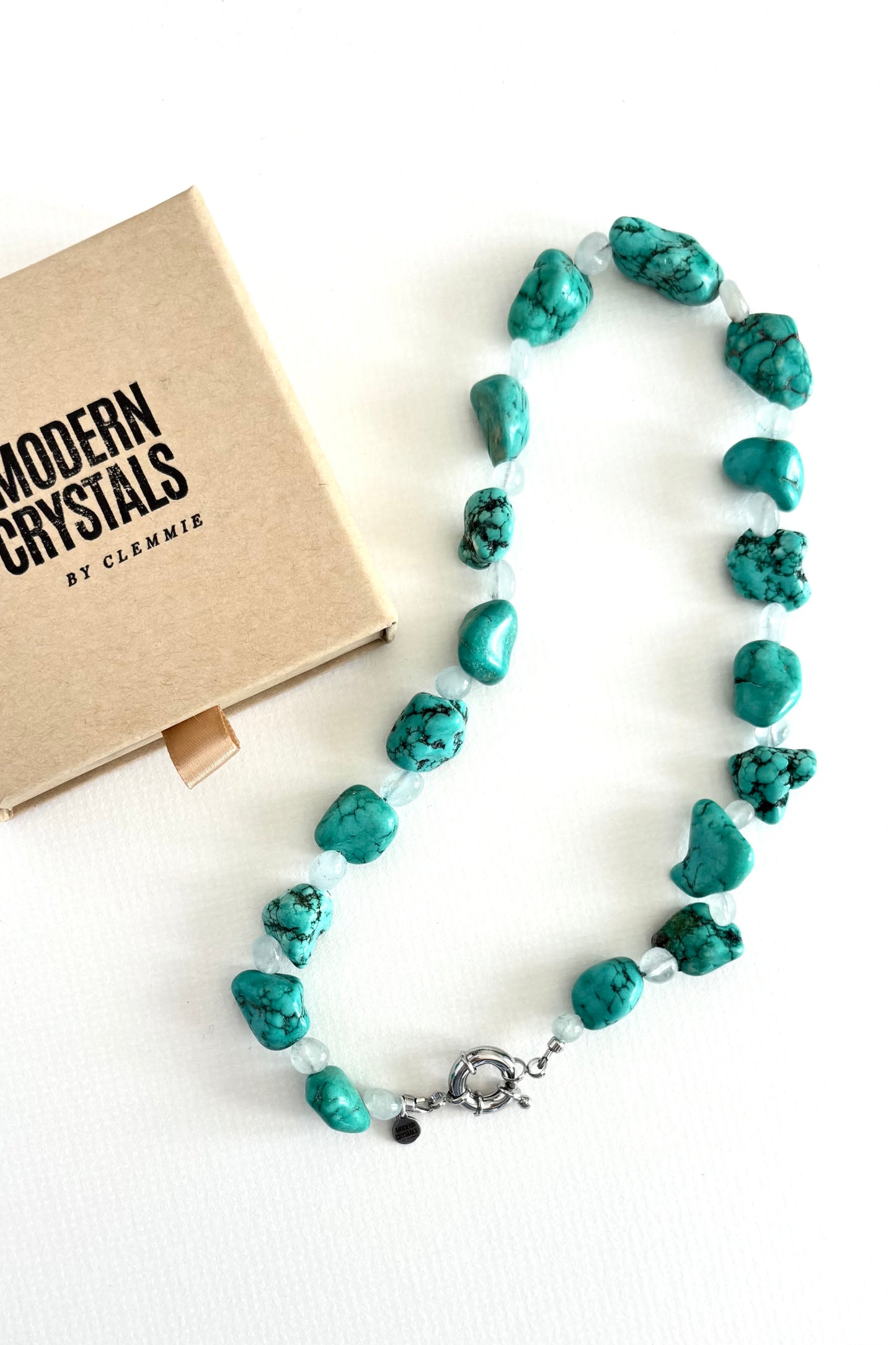 Chunky Crystal Necklace | Turquoise