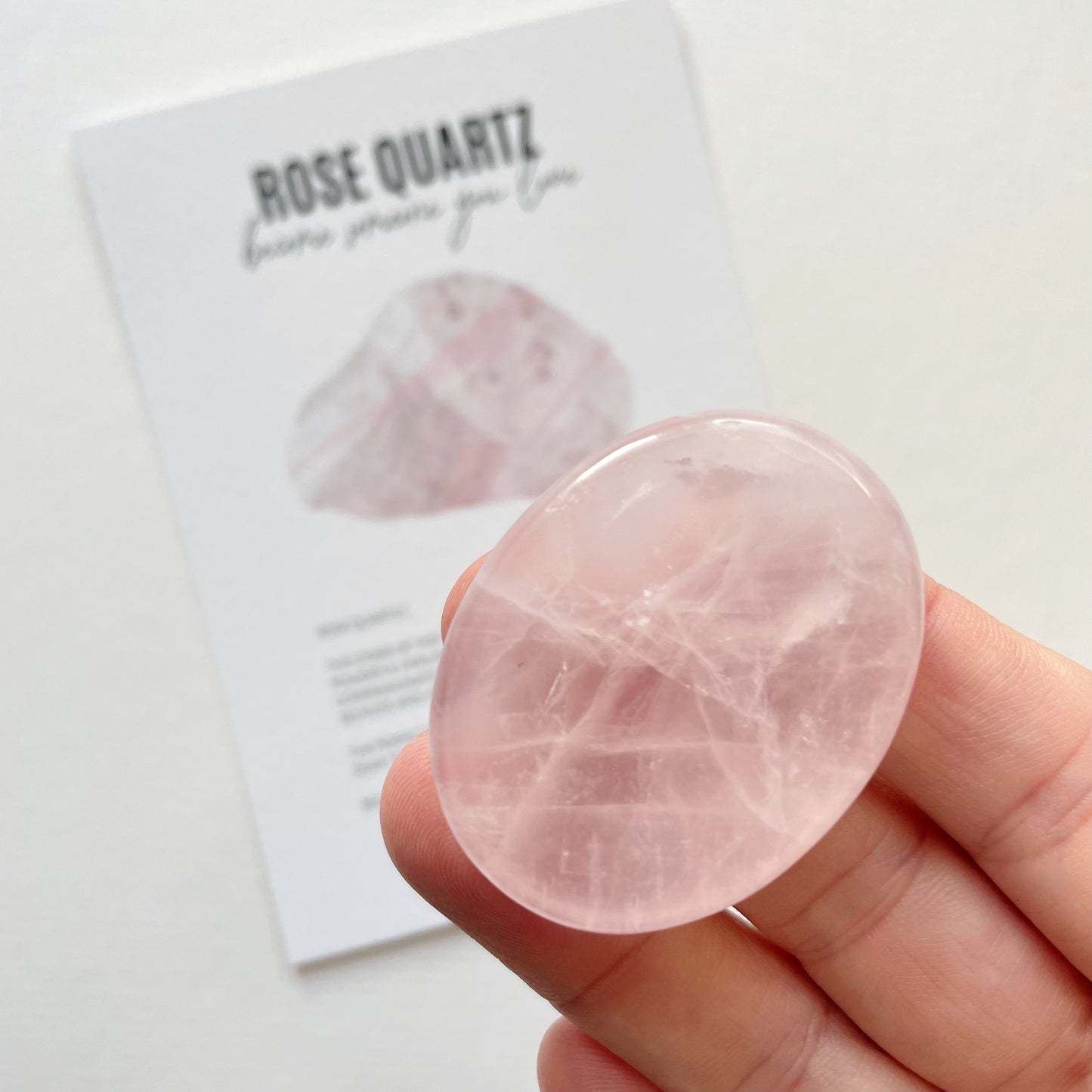 Pocket Worry Stone | Rose Quartz
