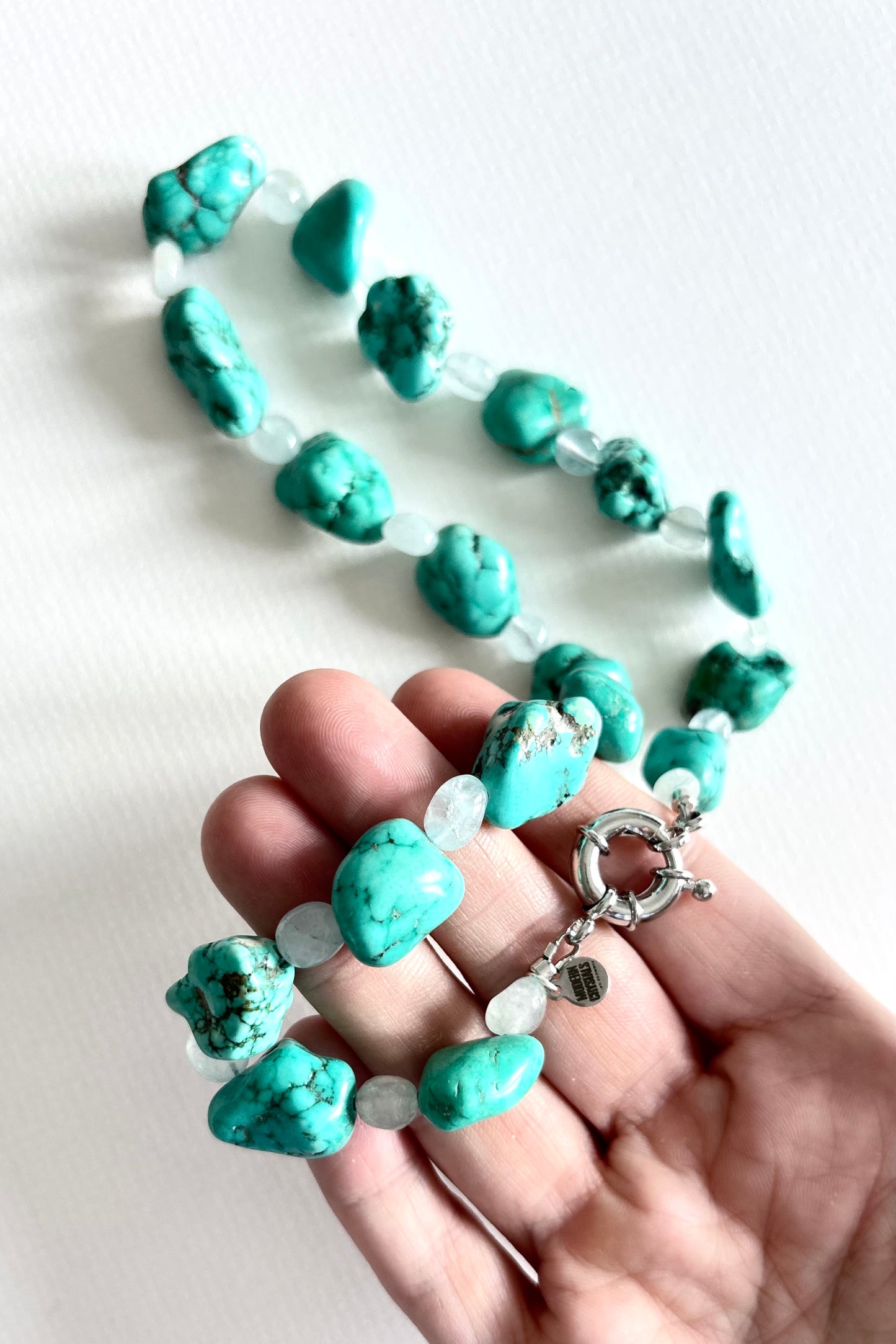Chunky Crystal Necklace | Turquoise