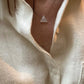 Crystal Charm Necklace | Emerald Pyramid