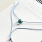 Crystal Charm Necklace | Blue Topaz Star