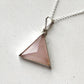 Pyramid Necklace - Rose Quartz