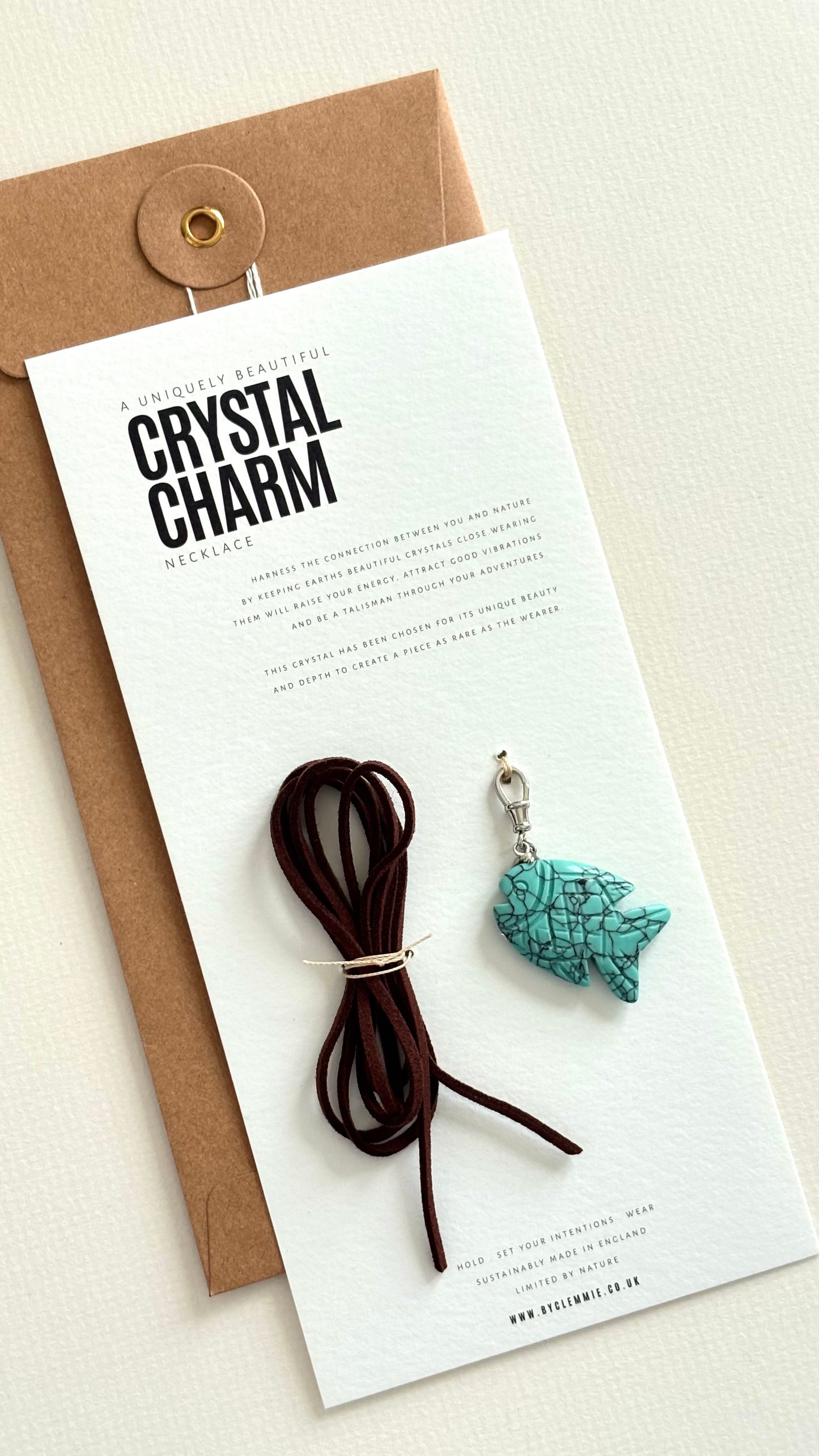 Turquoise Fish | Charm + String