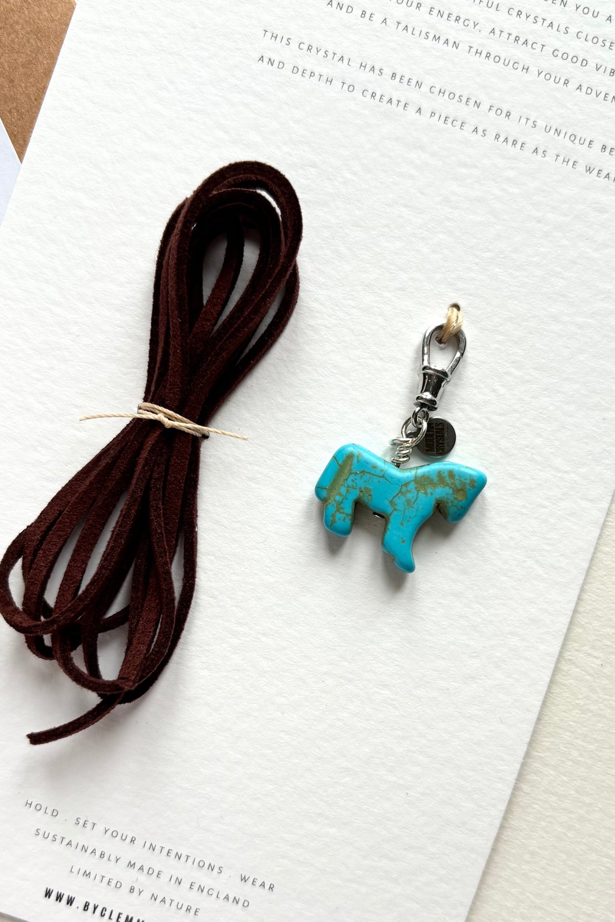 Turquoise Horse | Charm + String