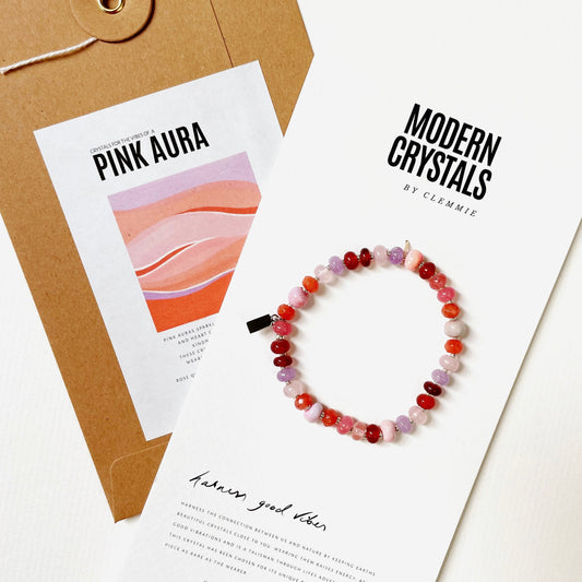 CRYSTAL BRACELET  | Pink Aura Crystals