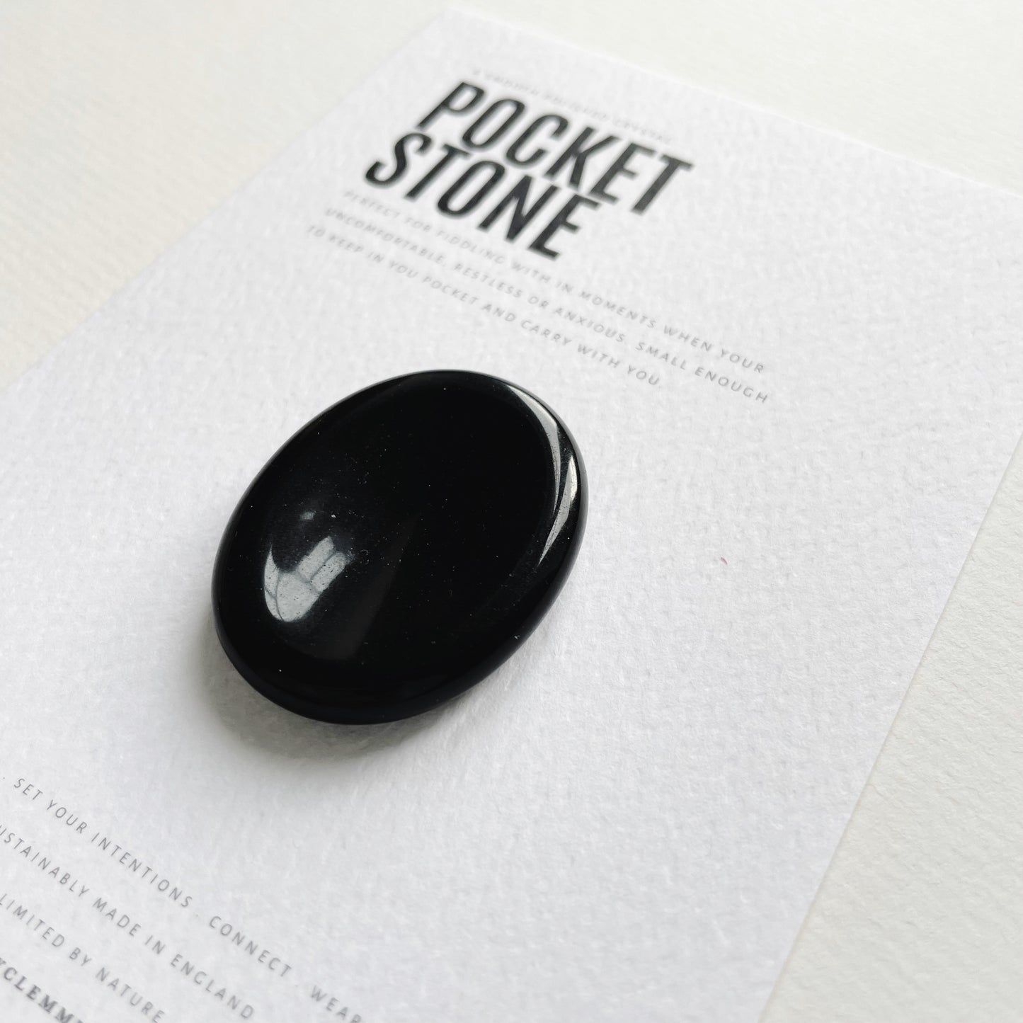 Pocket Worry Stone | Onyx