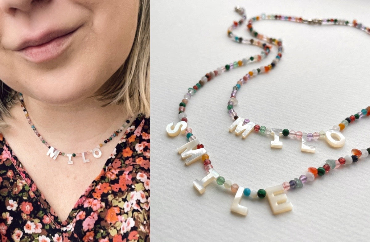 Crystal Word Necklace | Customise Your Own